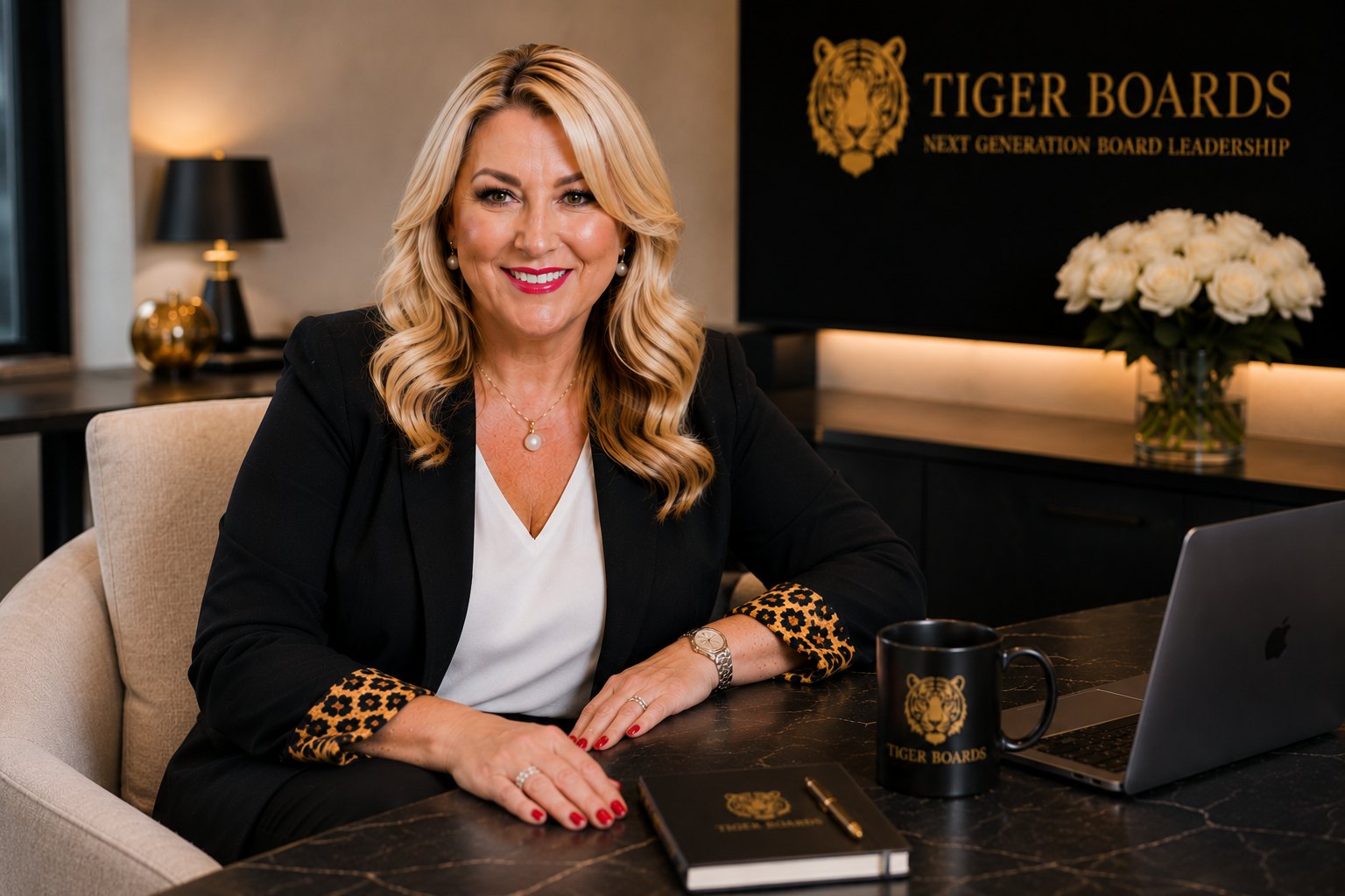 Kylie Hammond, executive career coach, at work