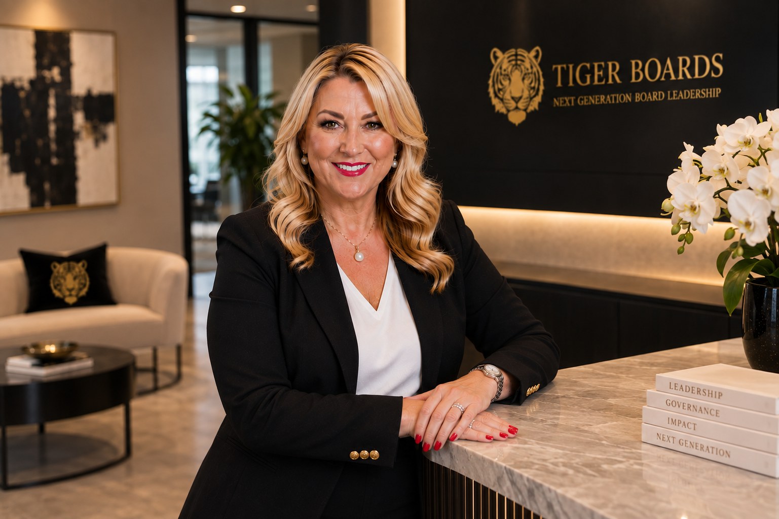 Kylie Hammond, executive search consultant, career coach and HR practitioner, in the office